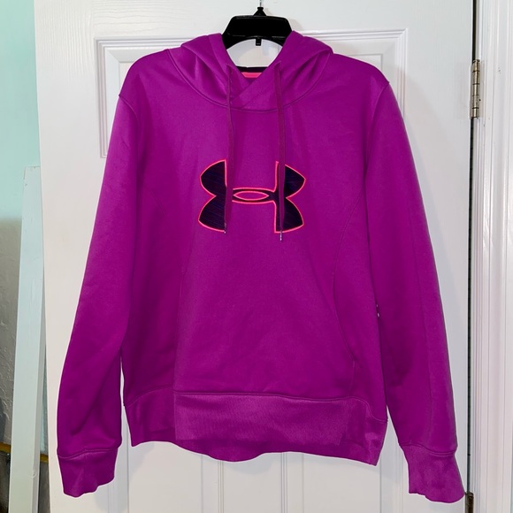 Under Armour Pink Semi-Fitted Storm Sweatshirt XL - Picture 1 of 16